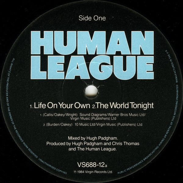 The Human League : Life On Your Own (12", Single)
