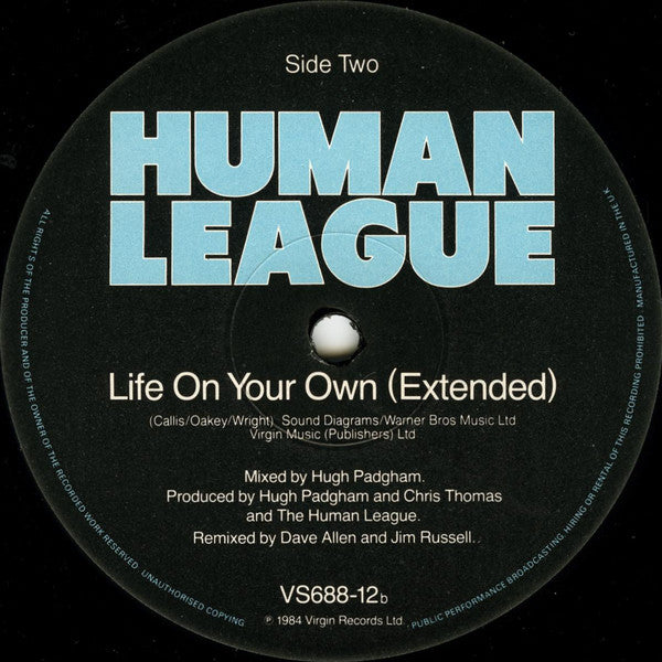 The Human League : Life On Your Own (12", Single)