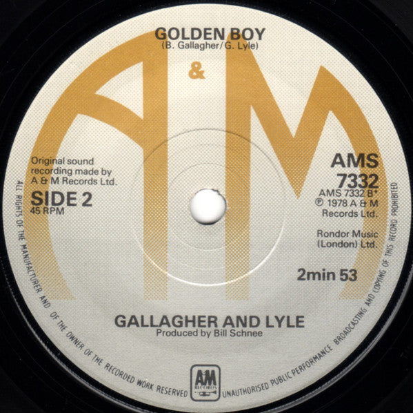 Gallagher And Lyle* : Showdown (7")