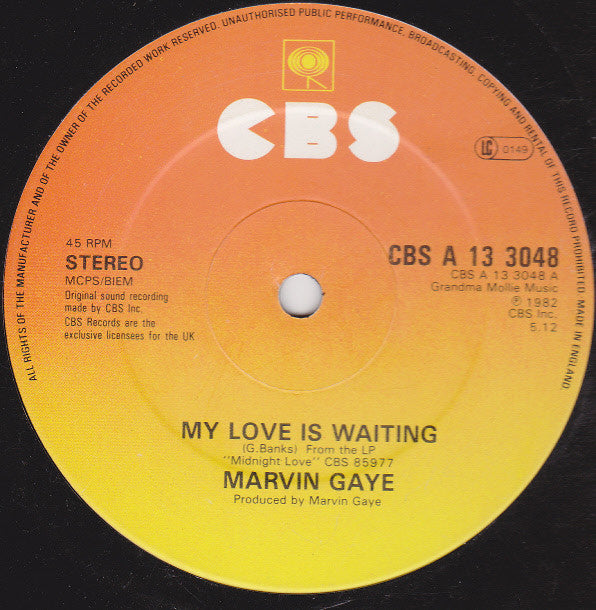 Marvin Gaye : My Love Is Waiting (12", Single)