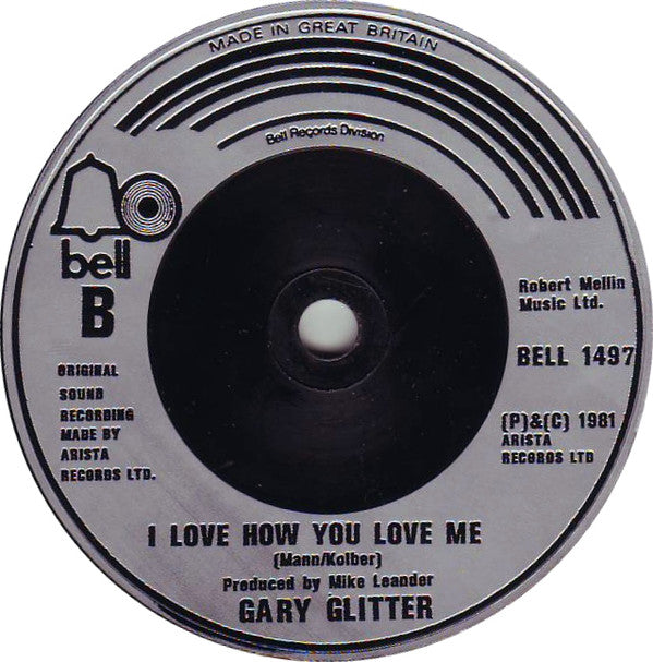 Gary Glitter : Then She Kissed Me (7", Sil)