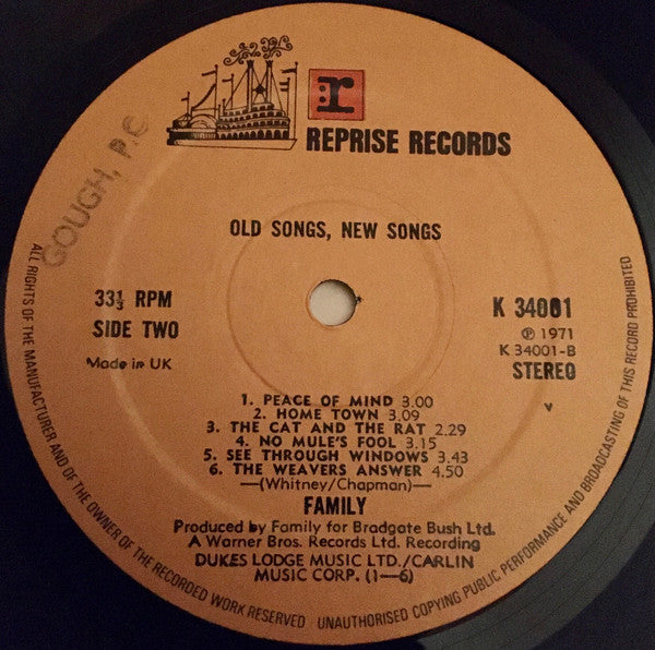 Family (6) : Old Songs, New Songs (LP, Comp)