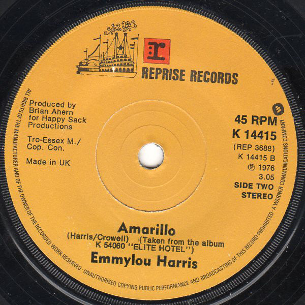 Emmylou Harris : Here, There & Everywhere (7", Single)