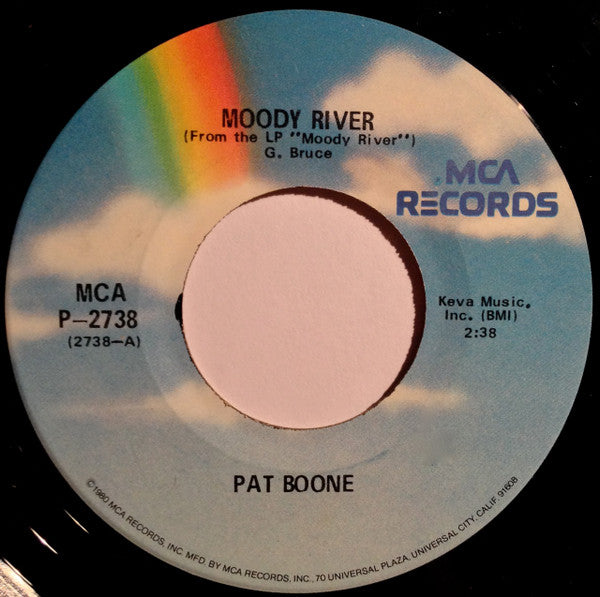 Pat Boone : Moody River (7", RE, Styrene)