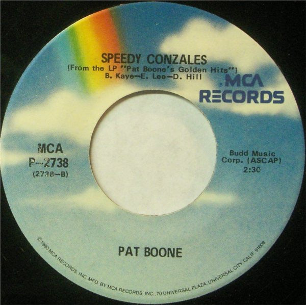 Pat Boone : Moody River / Speedy Conzales (7", RE, Styrene)