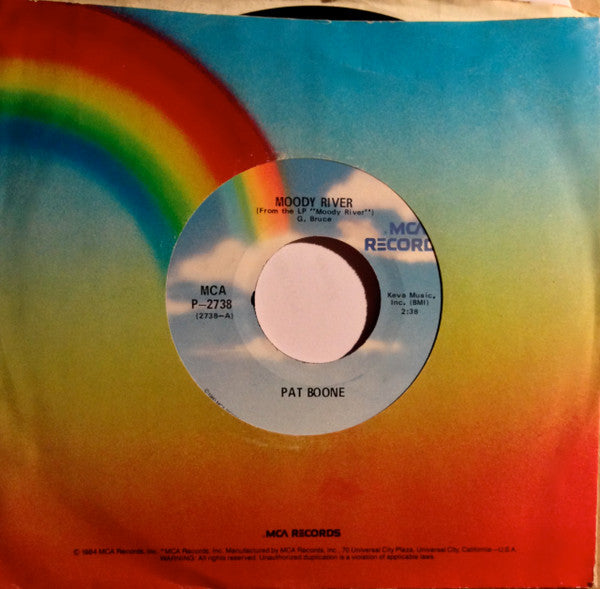 Pat Boone : Moody River (7", RE, Styrene)