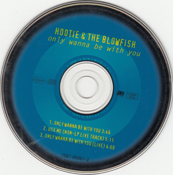 Hootie & The Blowfish : Only Wanna Be With You (CD, Single)