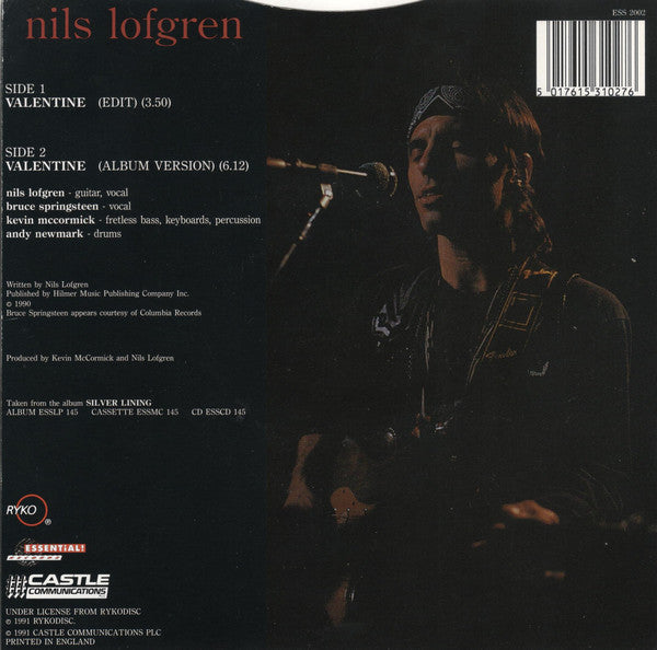 Nils Lofgren : Valentine (7")