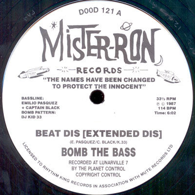 Bomb The Bass : Beat Dis (12", Single)