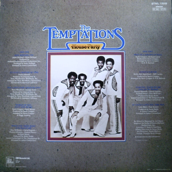 The Temptations : House Party (LP, Album)