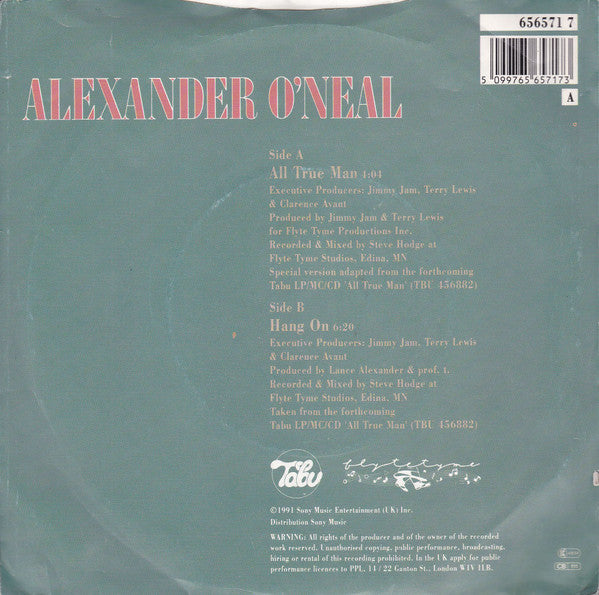 Alexander O'Neal : All True Man (7", Single)