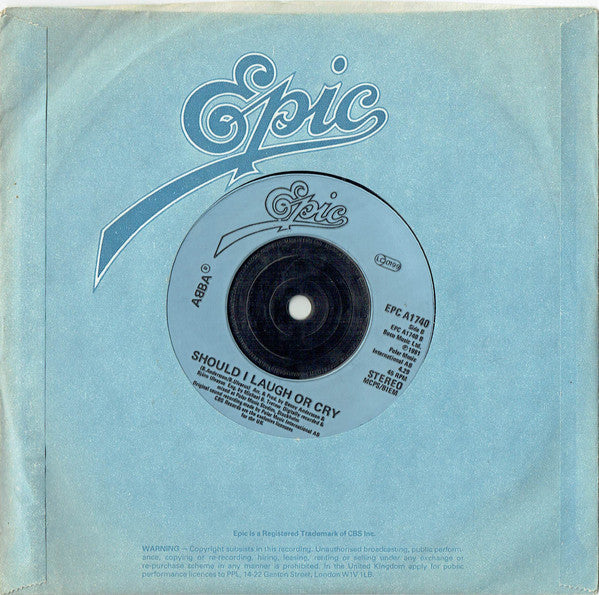 ABBA : One Of Us (7", Single, Inj)