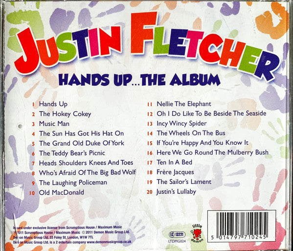 Justin Fletcher (2) : Hands Up … The Album (CD, Comp)