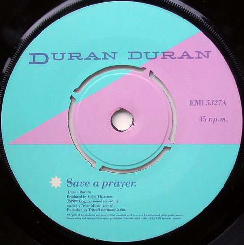 Duran Duran : Save A Prayer (7", Single)