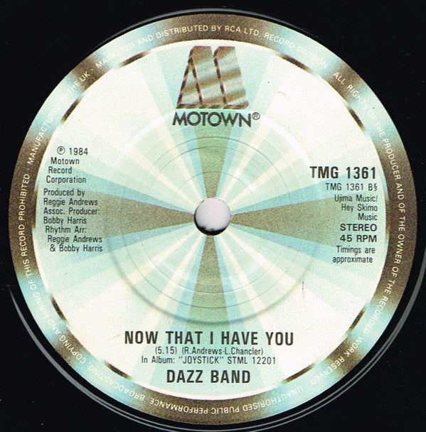 Dazz Band : Let It All Blow (7", Single)