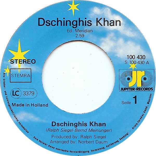 Dschinghis Khan : Dschinghis Khan / Sahara (7", Single)