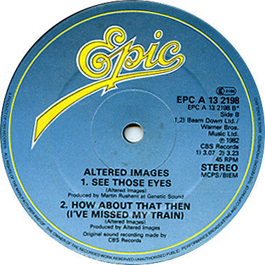 Altered Images : See Those Eyes (12", Single)