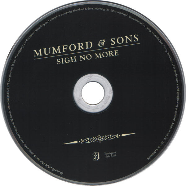 Mumford & Sons : Sigh No More (CD, Album)