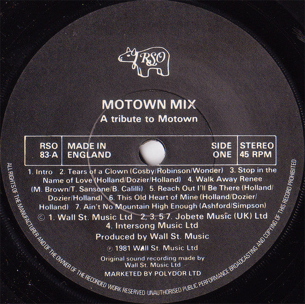 Various : Motown Mix (A Tribute To Motown) (7", Mixed)