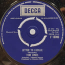 Tom Jones : Letter To Lucille (7", Single)