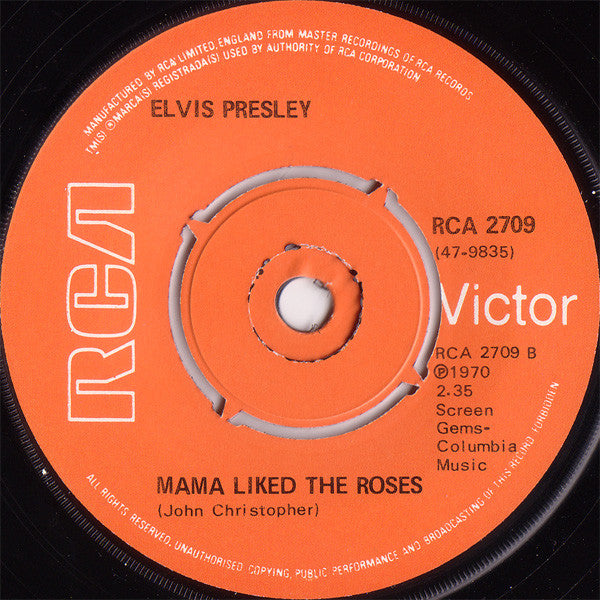 Elvis* : The Wonder Of You (7", Single, RE)