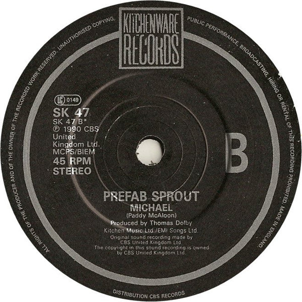 Prefab Sprout : Looking For Atlantis (7", Single, Glo)