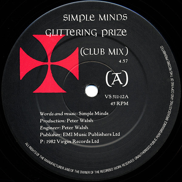 Simple Minds : Glittering Prize (12", Single)