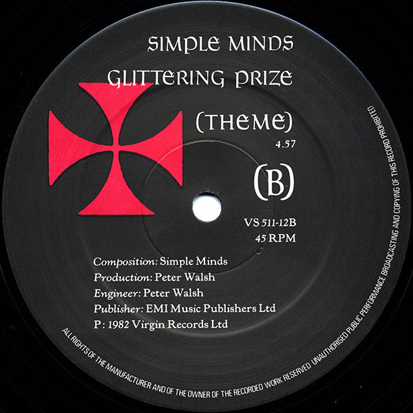 Simple Minds : Glittering Prize (12", Single)