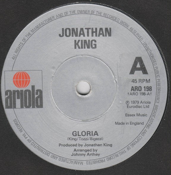 Jonathan King : Gloria (2x7", Single, Ltd, Gat)