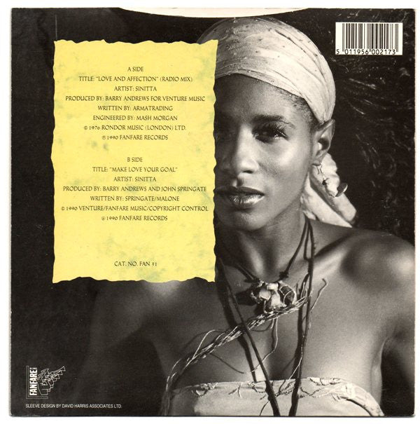 Sinitta : Love & Affection (7", Single)