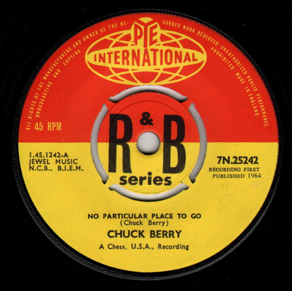 Chuck Berry : No Particular Place To Go (7", Single, Kno)