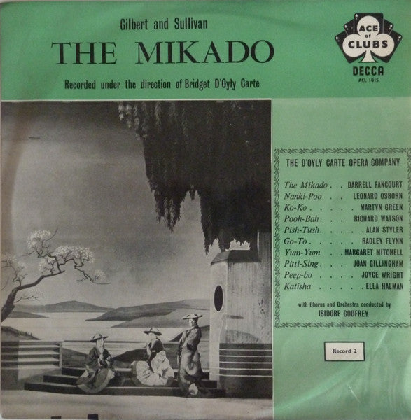 Gilbert & Sullivan - D'Oyly Carte Opera Company : The Mikado (2xLP, Album)