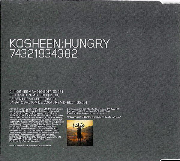 Kosheen : Hungry (CD, Single, CD1)