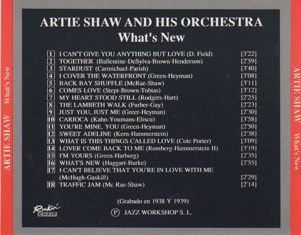 Artie Shaw And His Orchestra : What's New (CD)