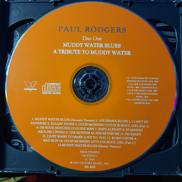 Paul Rodgers : Muddy Water Blues (A Tribute To Muddy Waters) (2xCD, Album, RE)