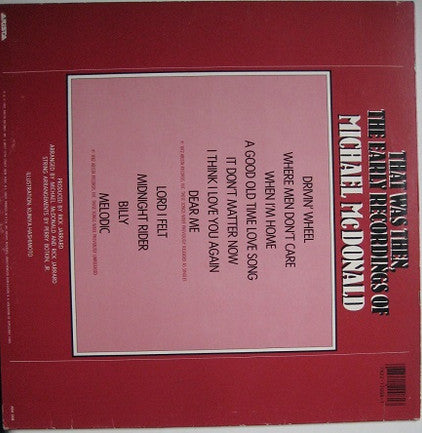 Michael McDonald : That Was Then, The Early Recordings Of Michael McDonald (LP, Album, Comp)