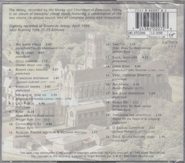 The Monks And Choirboys Of Downside Abbey : The Abbey (CD, Album)