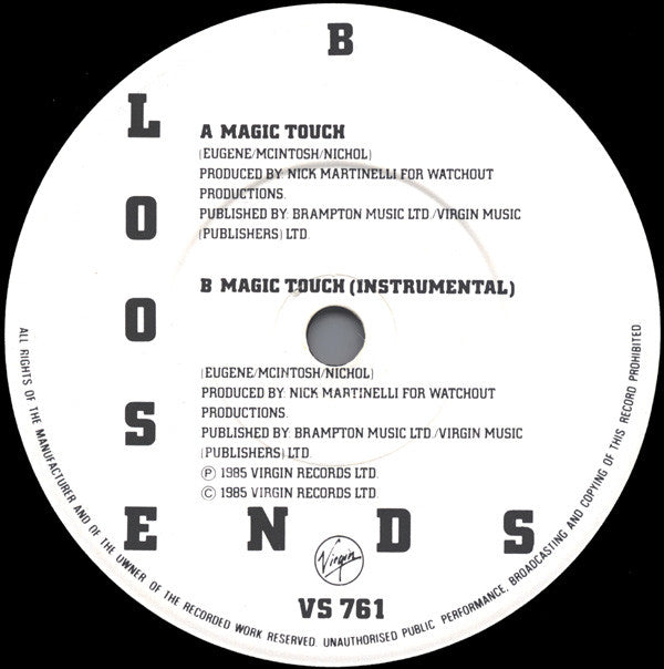 Loose Ends : Magic Touch (7", Single)