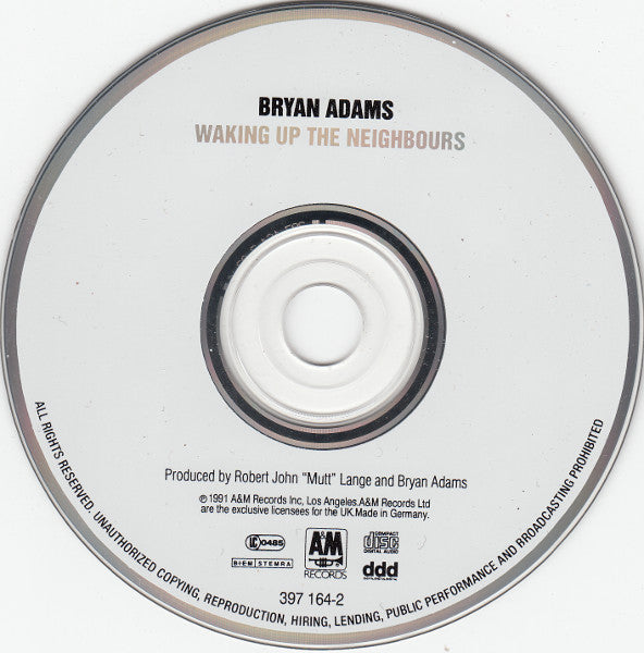 Bryan Adams : Waking Up The Neighbours (CD, Album)