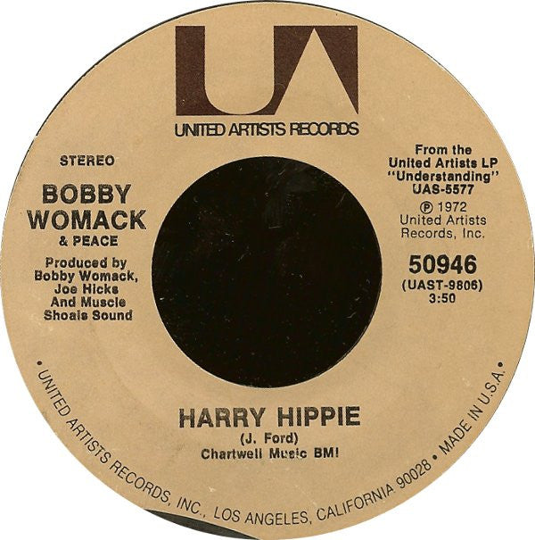 Bobby Womack & Peace (4) : Sweet Caroline (Good Times Never Seemed So Good) / Harry Hippie (7", Pit)