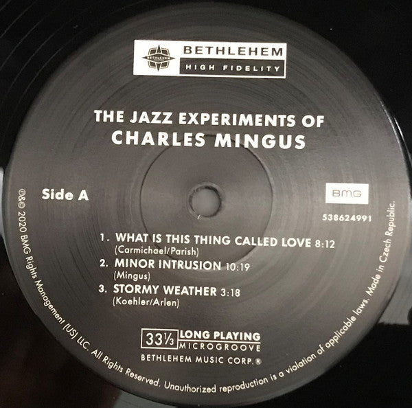 Charles Mingus : The Jazz Experiments Of Charles Mingus (LP, Comp, Mono, RE, 180)