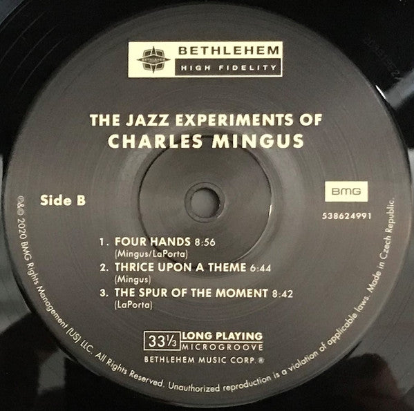 Charles Mingus : The Jazz Experiments Of Charles Mingus (LP, Comp, Mono, RE, 180)