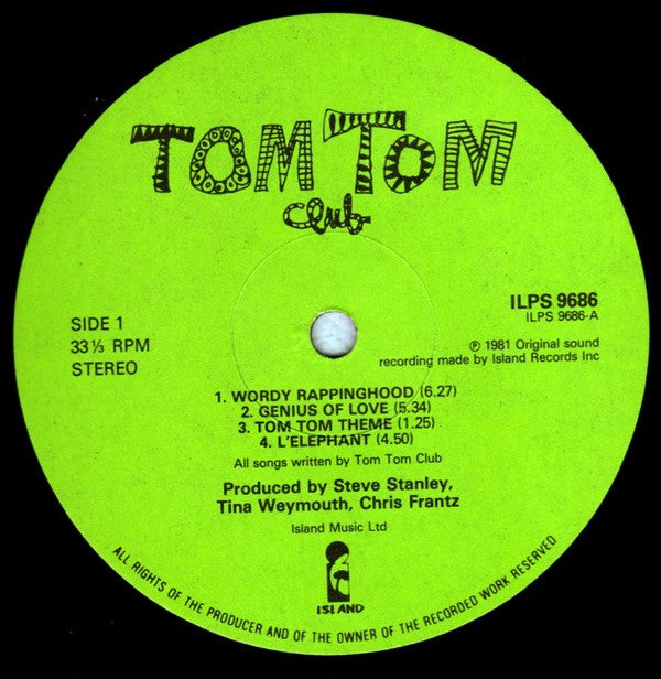 Tom Tom Club : Tom Tom Club (LP, Album)