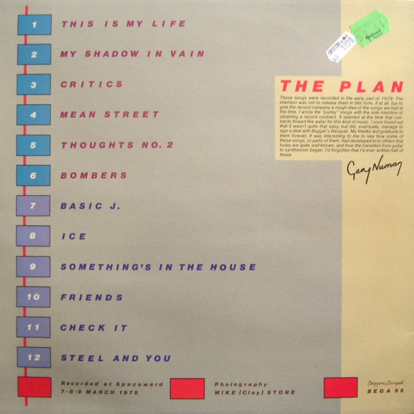 Gary Numan / Tubeway Army : The Plan (LP, Album, Comp)