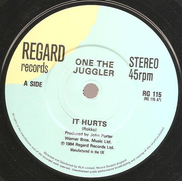 One The Juggler : It Hurts (7", Single)