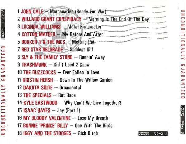 Various : Unconditionally Guaranteed 1 Feb 99 (Uncut's Guide To The Month's Best Music) (CD, Comp, Promo)