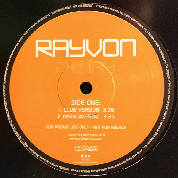 Rayvon : 2-Way (12", Promo)