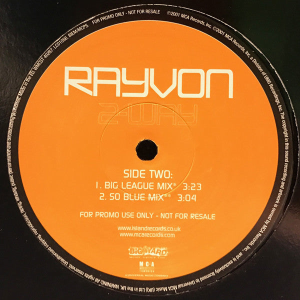 Rayvon : 2-Way (12", Promo)