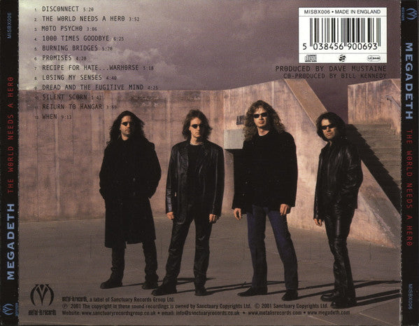 Megadeth : The World Needs A Hero (CD, Album, Ltd, Sli)