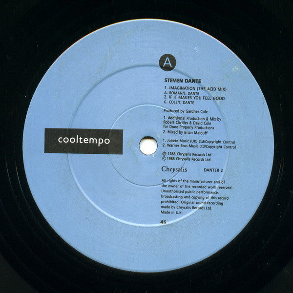 Steven Dante : Imagination (12")